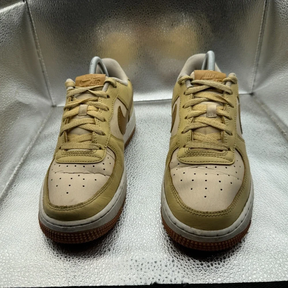 Size 6.5Y Nike Air Force 1 LV8 Brown‎ Youths Low Top Lace Up Sneaker DQ5973-200